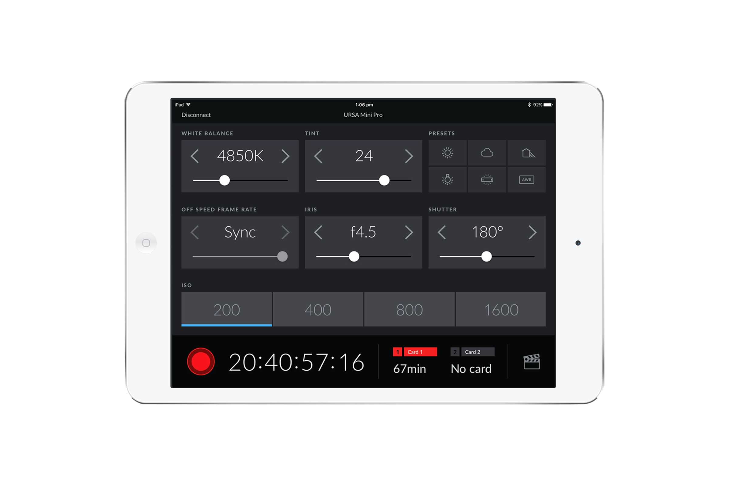 URSA Mini Pro 4.6K G2 Bluetooth With iPad copy