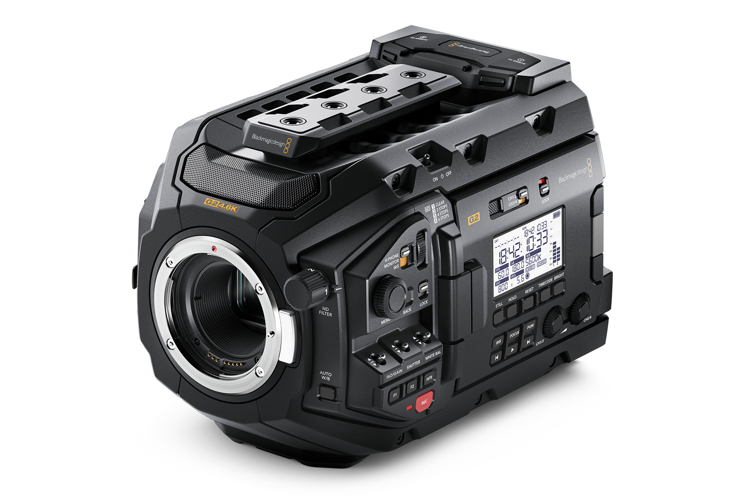 URSA Mini Pro 4.6K G2 Side Angle EF Mount