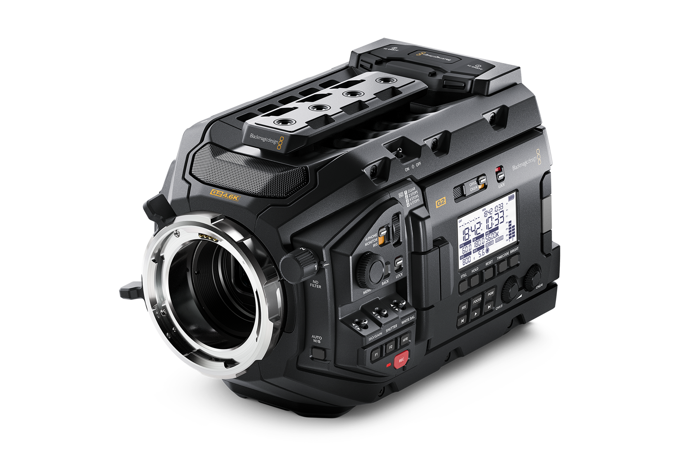 URSA Mini Pro 4.6K G2 Side Angle PL Mount